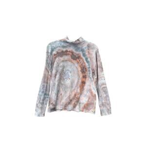 Tie Dye Long Sleeve Turtleneck | Women’s Shirt | Geode Tie - Ice Dye
